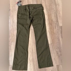 Diesel Olive Green Straight Leg Pants